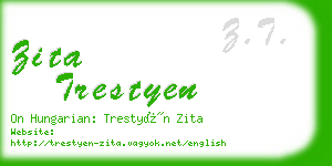 zita trestyen business card